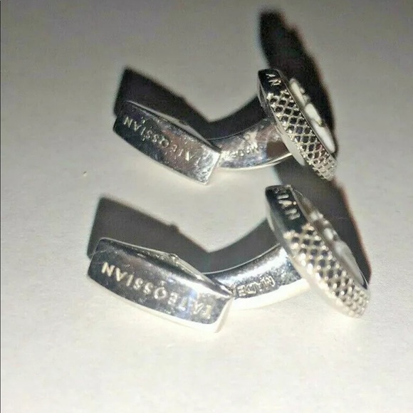 Authentic Tateossian Skull Cameo Silver Cufflinks - Picture 7 of 7